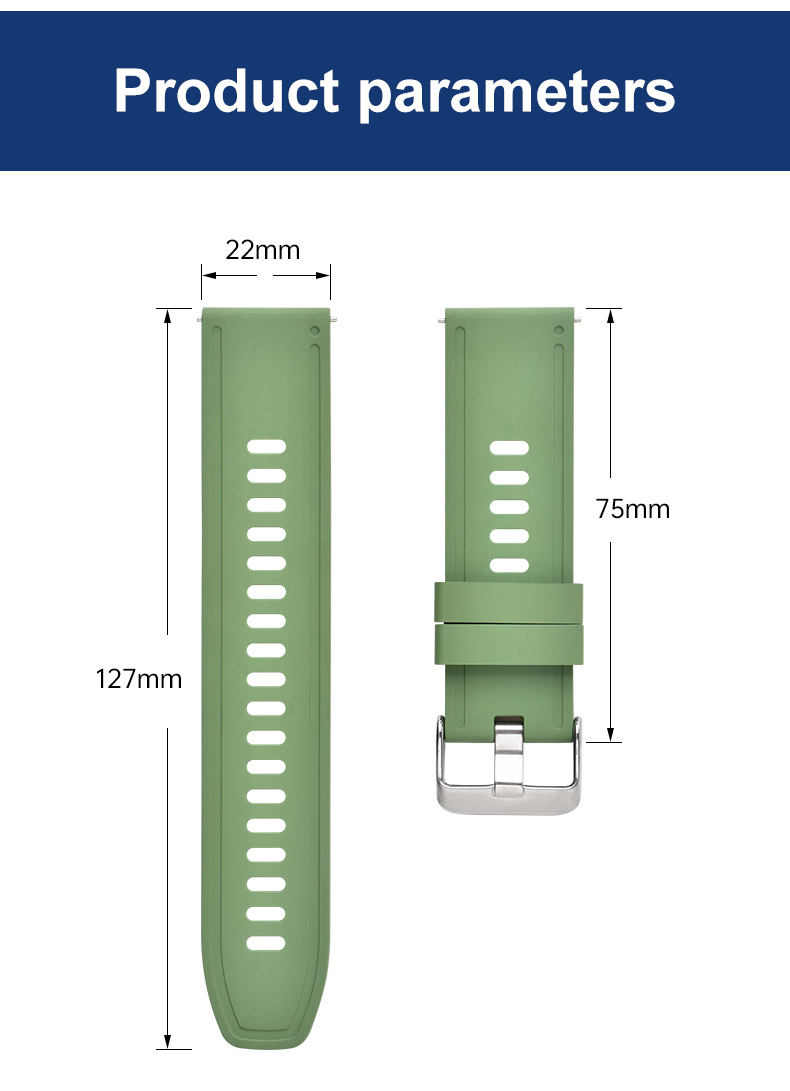 Correa de reloj FKM para reloj huawei