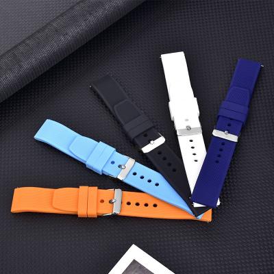 Curved Silicone Rubber Watch Straps