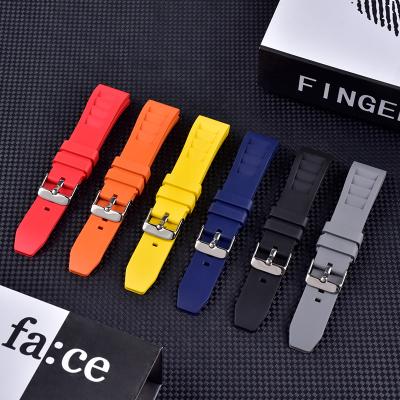 Soft FKM Rubber Watch Strap 20mm 22mm